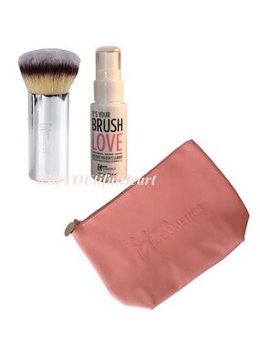it Cosmetics Complexion Perfection Set - Buki Brush with Brush Cleaner and Bag